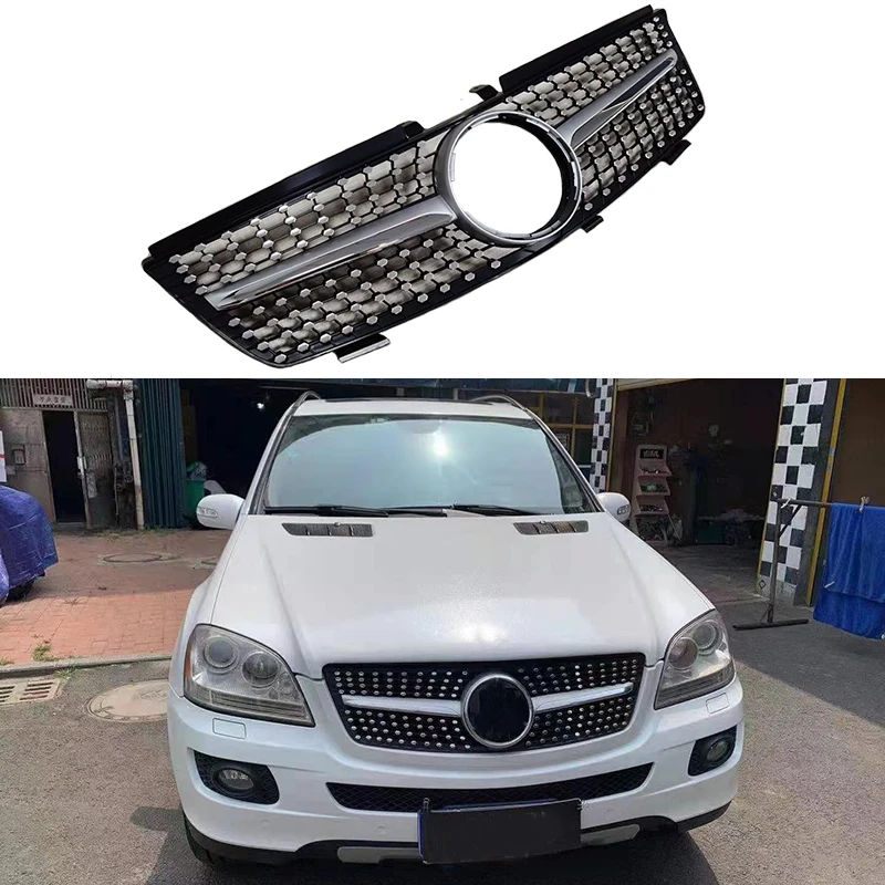 

Fit for the 2005 2006 2007 2008 Mercedes-Benz ML W164 modified Gypsophila perfect installation high quality ABS grille