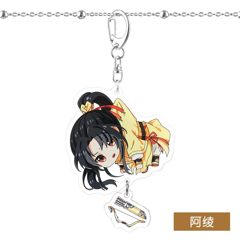 Grandmaster of Demonic Cultivation брелок Lan Wangji Wei Wuxian Jiang Cheng Mo Dao Zu Shi Cute Fuuny мультяшный акриловый брелок
