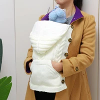 baby sleeping bag envelopes winter warm knitted newborn swaddle wrap sleepsack footmuff for stroller infant slaapzak with pocket