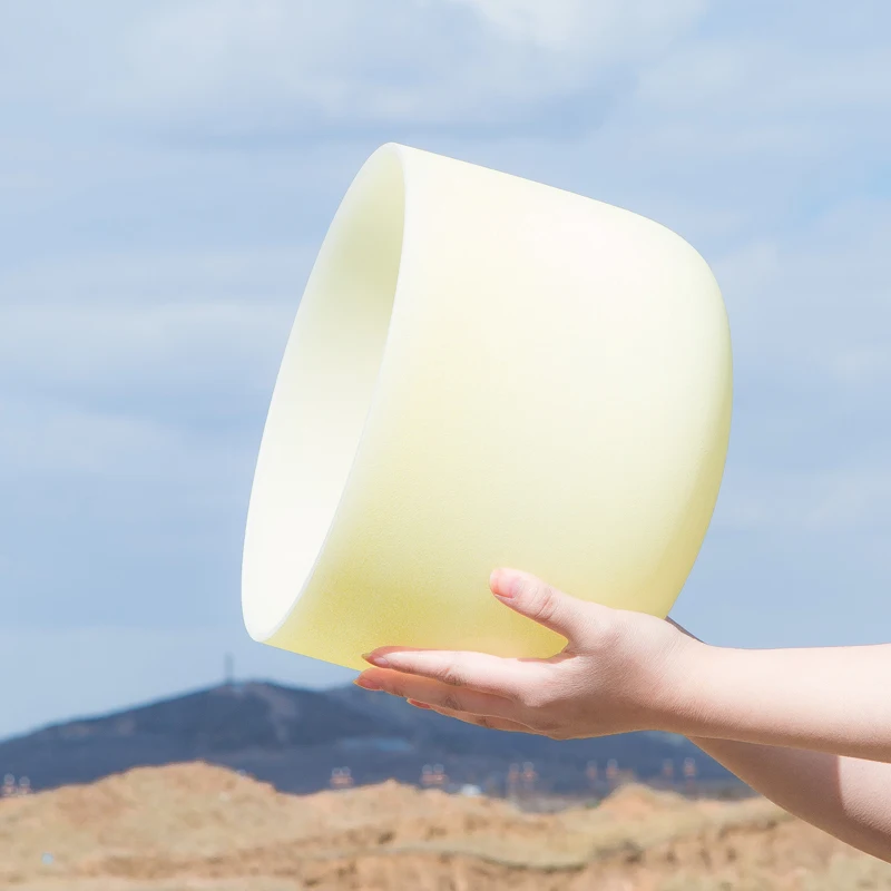 Новые 8 дюймов светильник желтый E Примечание Цвет Матовый Кварцевый Поющая