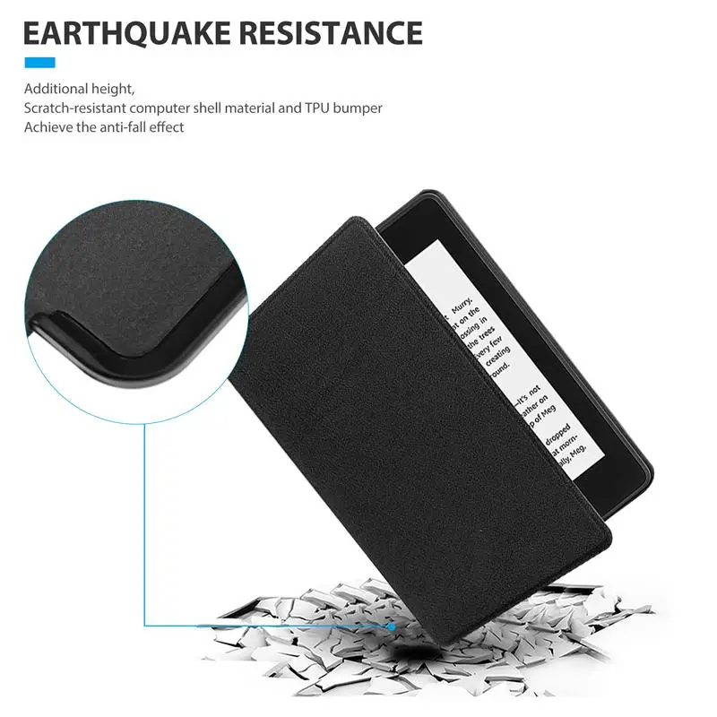 

1pc E-book Protective Case Auto Wake Cover Compatible for Kindle Paperwhite4