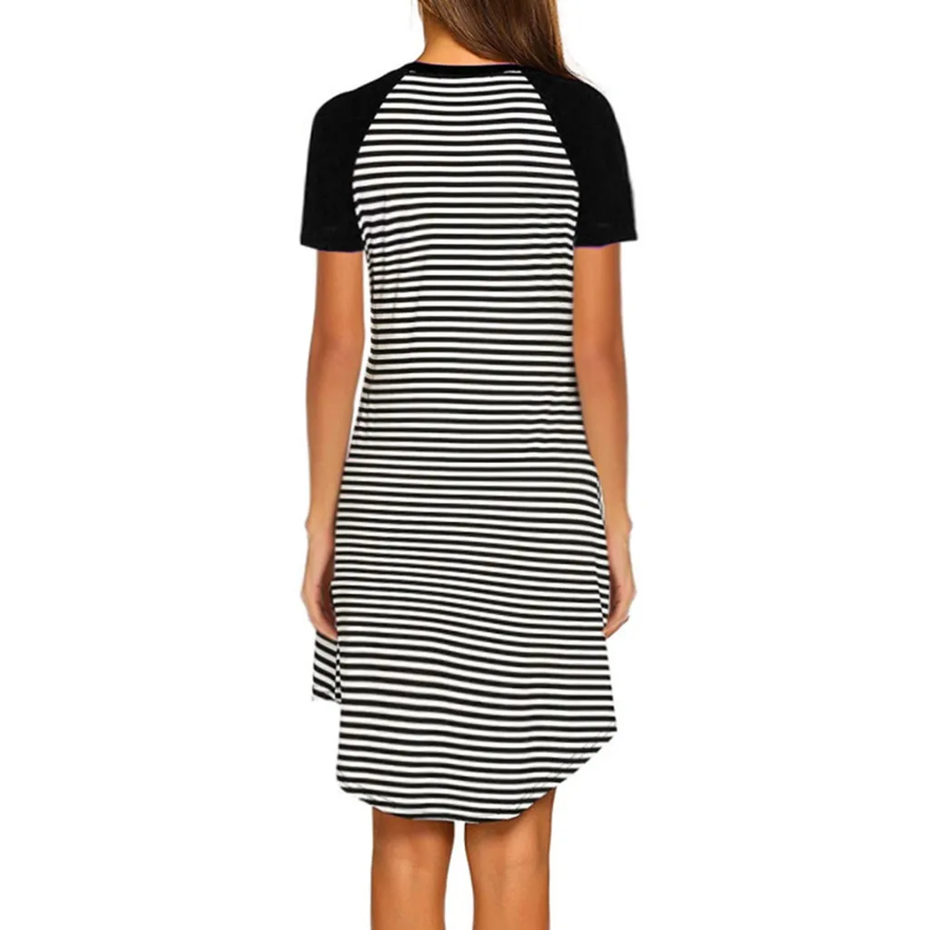 Женское платье для беременных грудного вскармливания с коротким рукавом