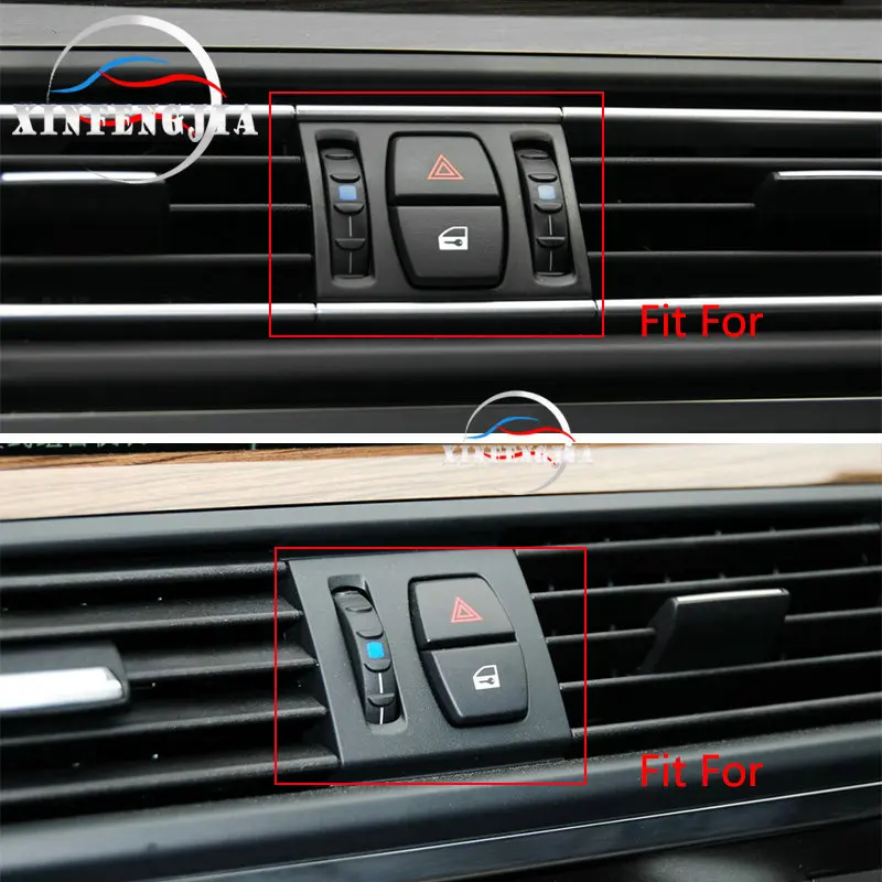 Хромированная накладка на кнопку безопасности для BMW 5 6 7 Series F10 F11 F07 X3 F25 2x|Лепнина