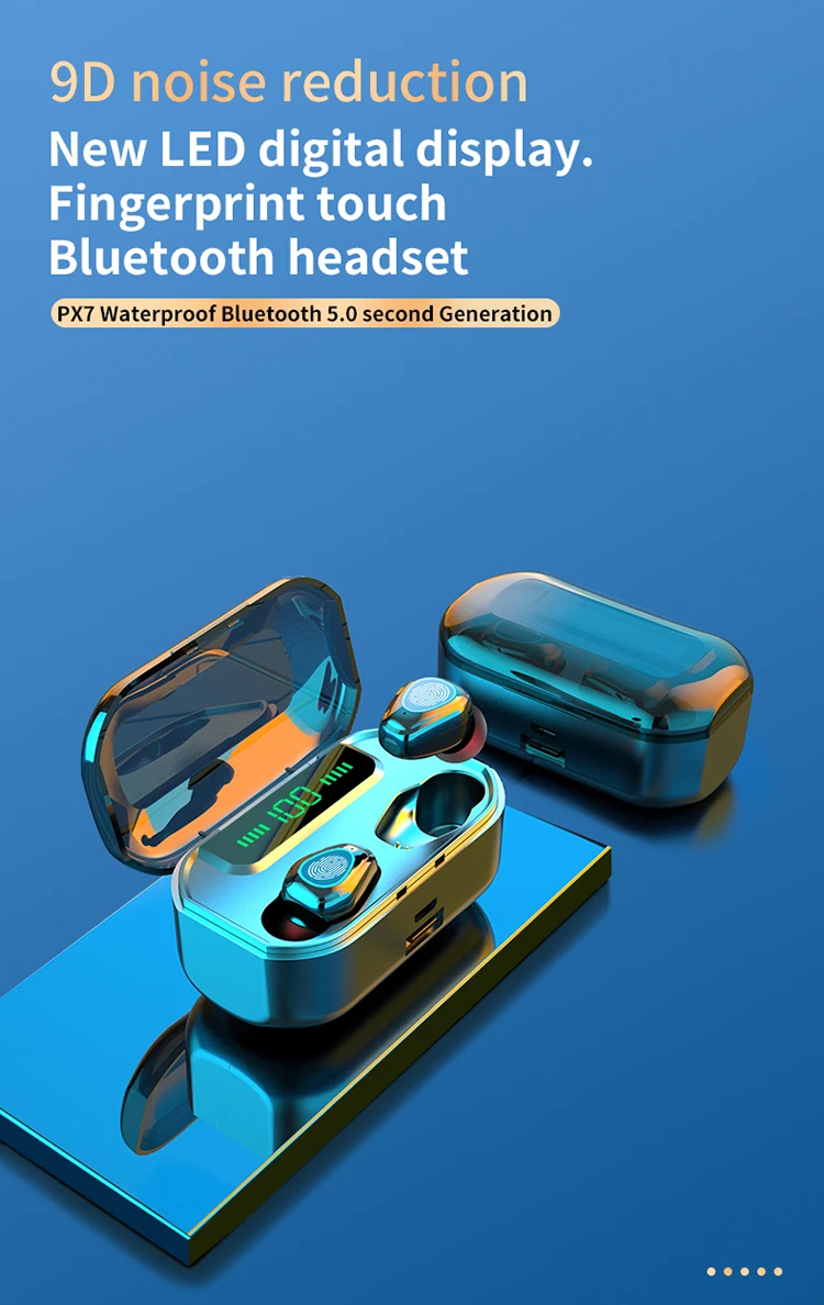 Беспроводные стереонаушники G20 TWS с поддержкой Bluetooth 5 0 и сенсорным управлением 2000