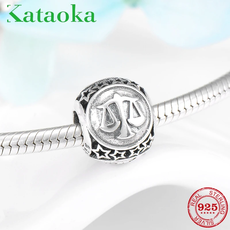 Женский браслет из серебра 2018 пробы с созвездиями|Ювелирные шармы| |