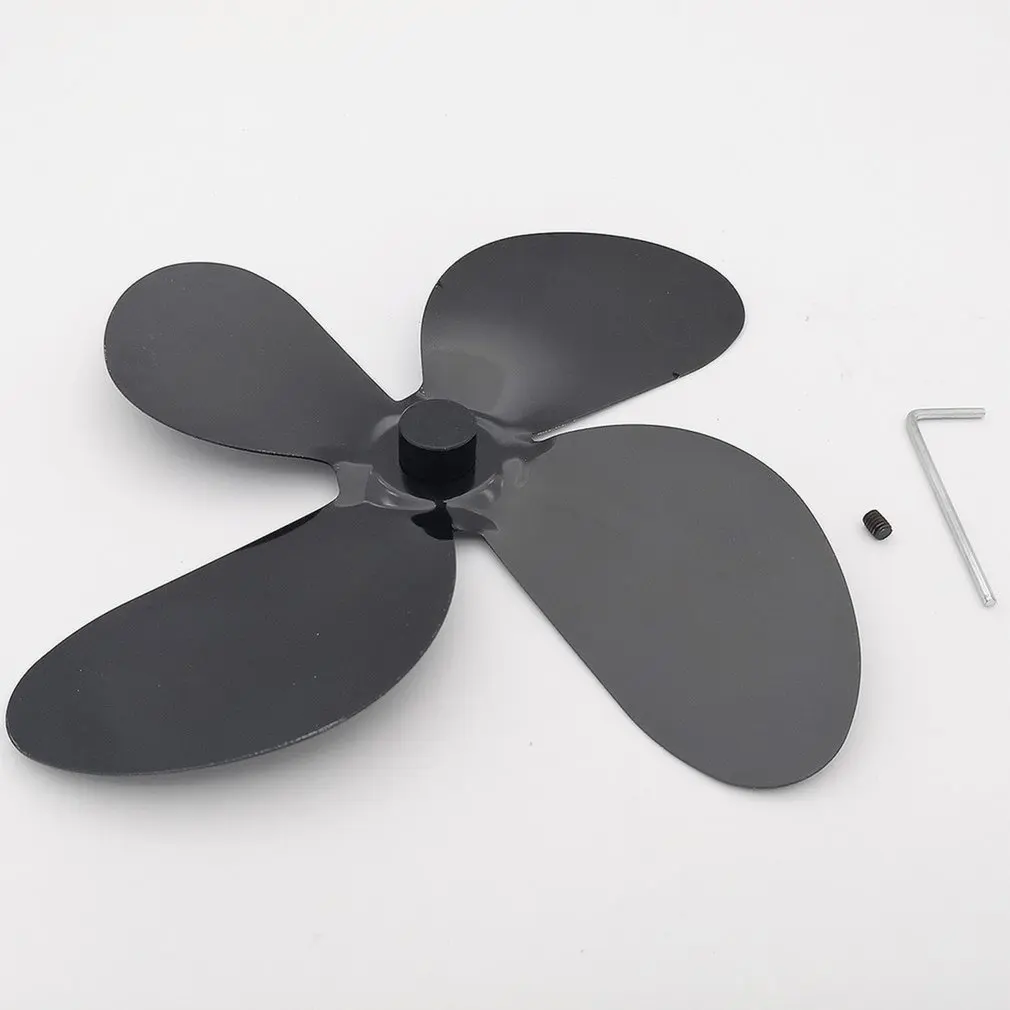 

4-Blade Stove Fan Eco Friendly Heated Fireplace Fan For Wood Burning Ecological Heat Powered Five Star Shape