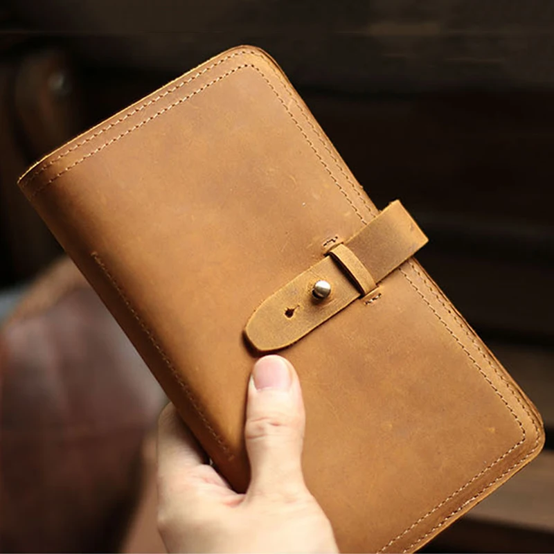 Кошелек для паспорта из натуральной кожи дорожный держатель документов