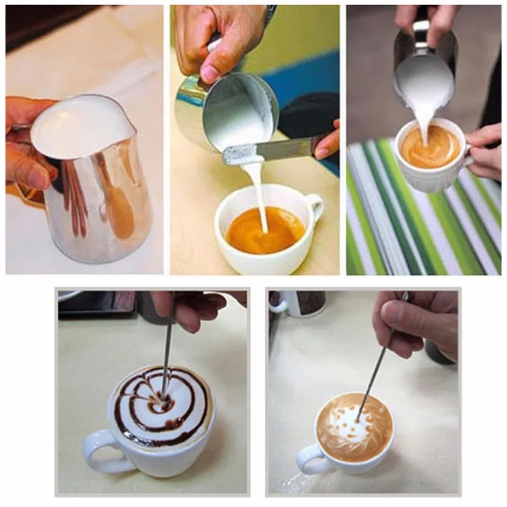 

750ml Fantastic Milk Craft Frothing Jug Espresso Coffee Pitcher Barista Craft Latte Milk-frothing Jug Stainless Steel Pitche'r