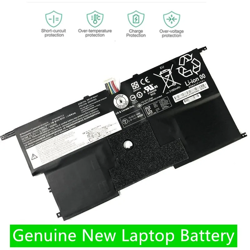 

NEW Laptop Battery 15.2V 50Wh 00HW002 Battery for X1 Gen3 00HW003 SB10F46440 X1C