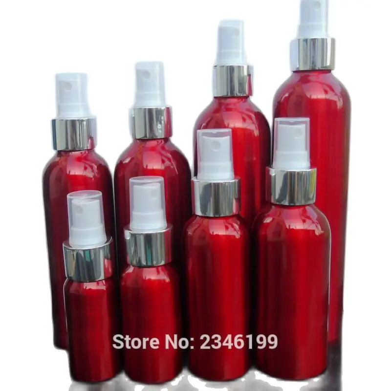 30ML 50ML 40pcs/lot Aluminum Spray Bottle, Aluminum Liquid Cosmetic Refillable Bottle, Empty DIY Cosmetic Sprayer
