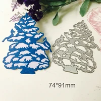 metal cutting dies snow tree dies scrapbooking stencils new 2018 stamps craft die cut embossing card making christmas background
