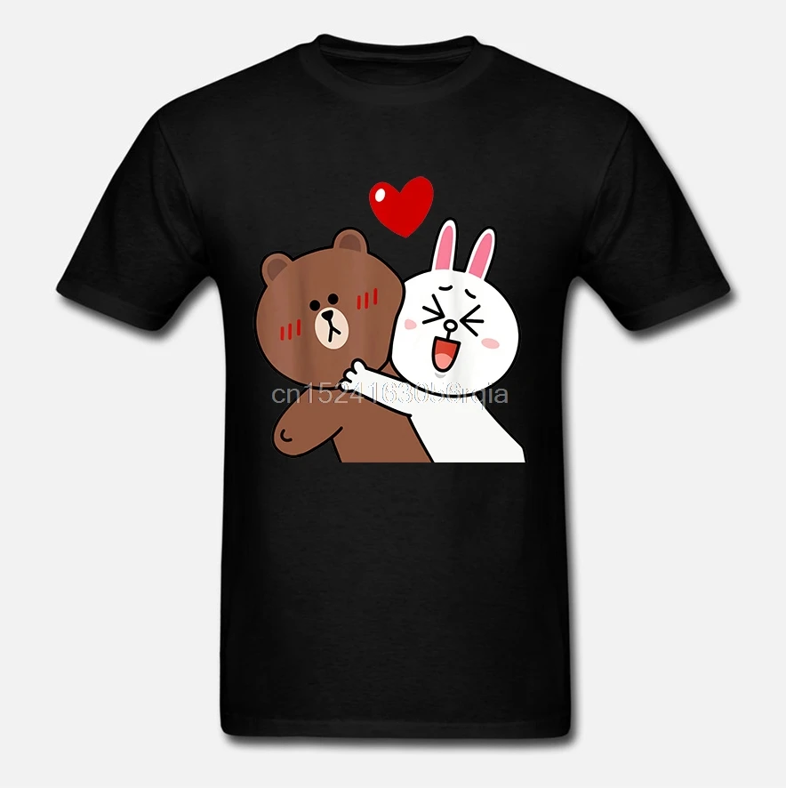 Футболка унисекс свободного кроя Милая Черная Рубашка для любителей обнимания с