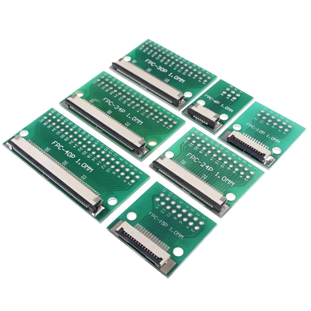 DIY FPC FFC 8 PIN 1 00 мм шаг разъем SMT адаптер до 2 54 пространство дюймов сквозное