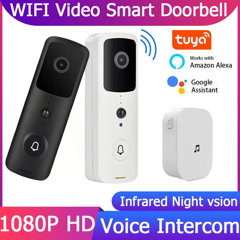 GUUDGO Tuya 1080P WiFi видео дверной звонок камера открытый умный беспроводной ночного