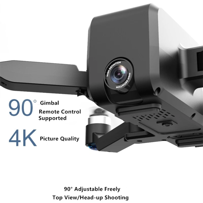 Складной бесщеточный Радиоуправляемый квадрокоптер GPS Smart Follow с камерой 4K Pixel FPV и