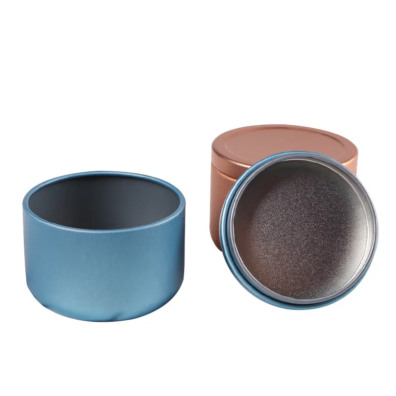

1PCS Portable Tea Cans Round Shape Mini Sealed Jar Packing Boxes For Coffee Tea Candy Candle Maker Container Cans Accessories