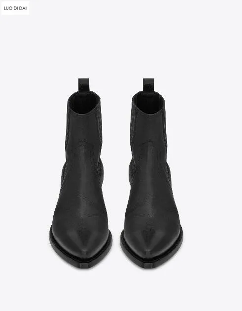 2020 new arrival women ankle boots point toe BOOTS martin booties party shoes ladies western botas cowboy lady footwear | Обувь