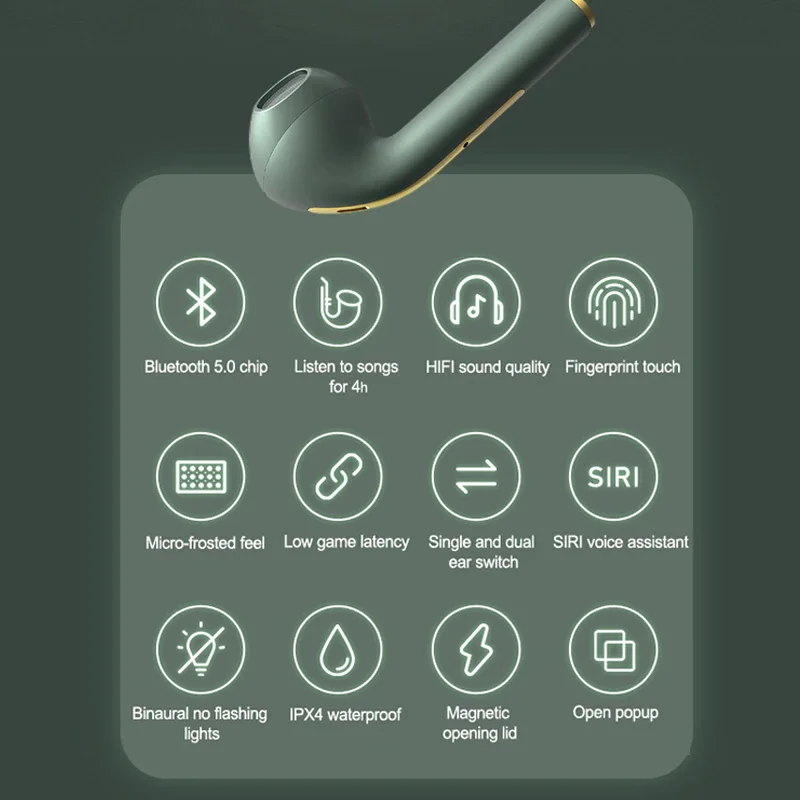 FOR New TWS Bluetooth Headphones For Mobile Phone Stereo True Wireless Headphone Earbuds In Ear Handsfree Earphones Ear Buds enlarge
