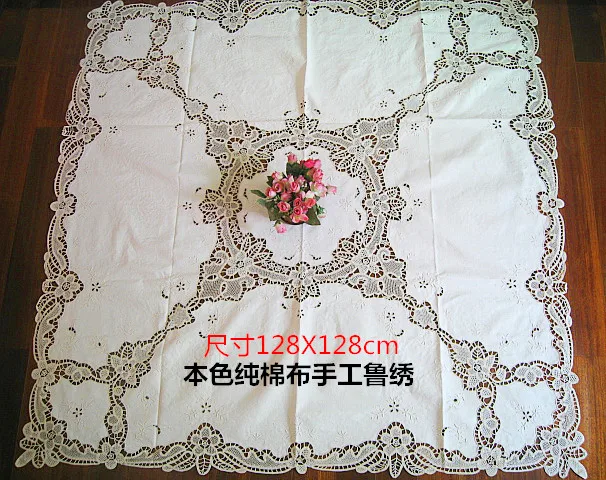 Чистый хлопок винтажная ручная вышивка Lu скатерть пояс работа шелк ТВ