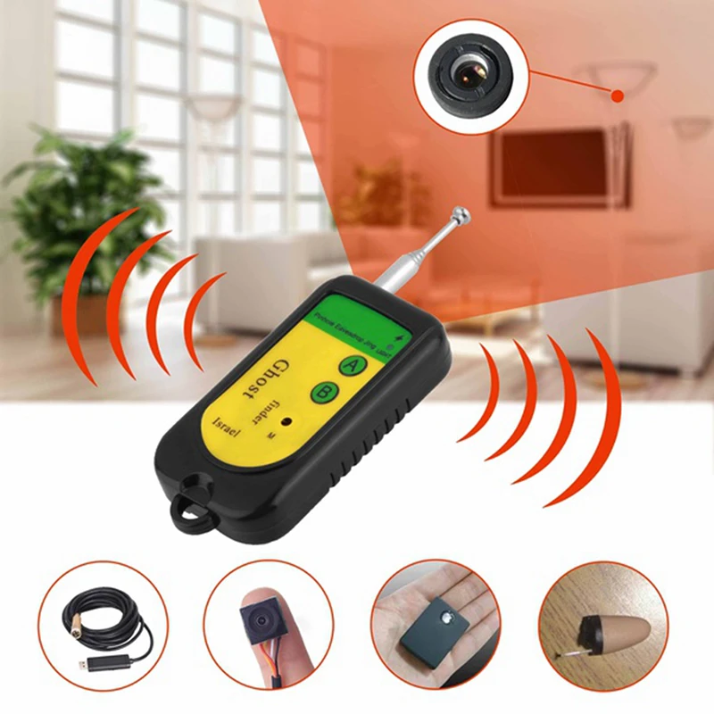 

Anti Candid Camera Detector IP Lens GMS RF Signal Detection Finder All-Round Detectors For Hidden Mini Cameras Protect Privacy