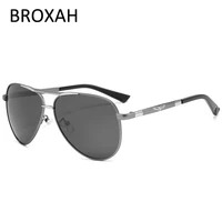 retro aviation sunglasses men brand designer 2022 polarized sun glasses male car driving glasses pilot shades for man