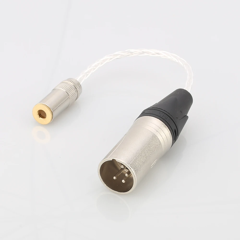 Audiocrast 4Pin сбалансированный XLR штекер до 4 мм Женский аудио адаптер кабель |