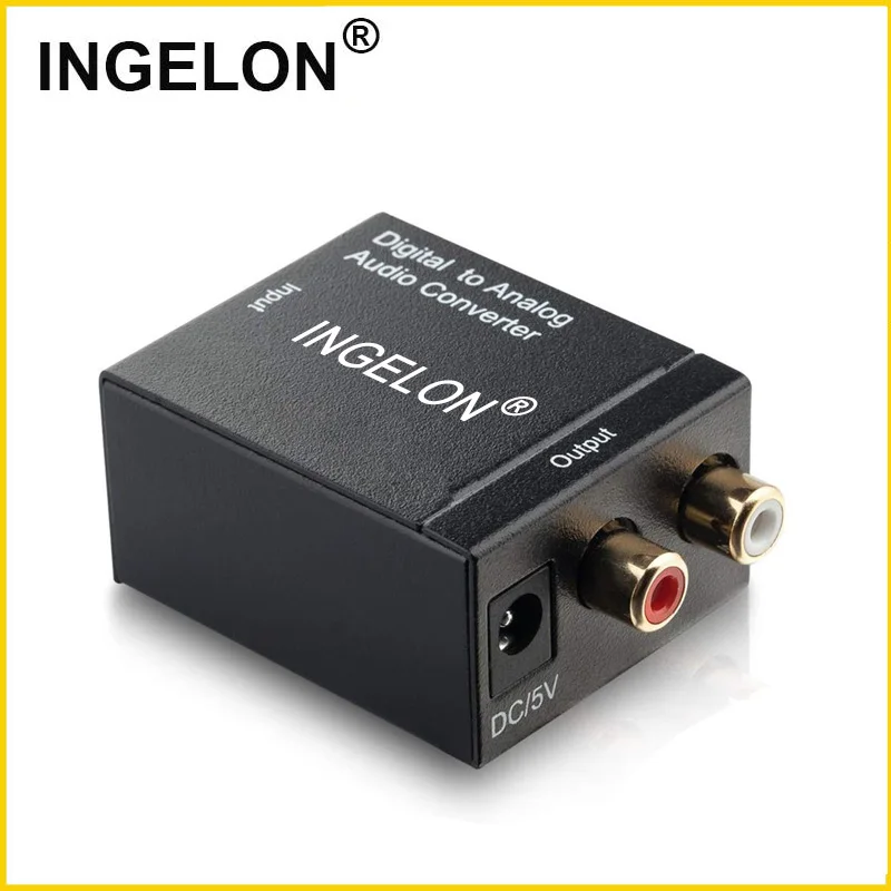 Цифровой оптический аудио конвертер с 1 5 метром SPDIF av кабель/2RCA EU US зарядное