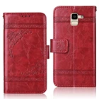 Для J6 2018 J600 J600F SM-J600F Корпус чехол-портмоне из кожи с откидной Чехол-книжка для Galaxy J6 задняя крышка для Samsung Galaxy J6 Coque