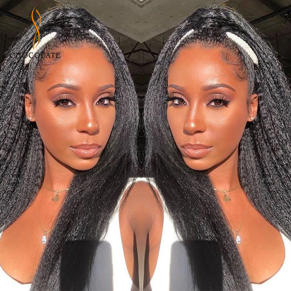 парик шнуровка Объемная волна Боб Синтетические волосы на кружеве парики из