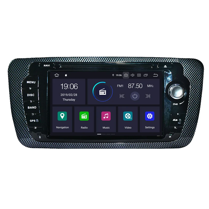 

Автомобильный мультимедийный стерео-радиоприемник 2 ГБ + 16 Гб на android 9,0 для seat ibiza с gps-навигацией