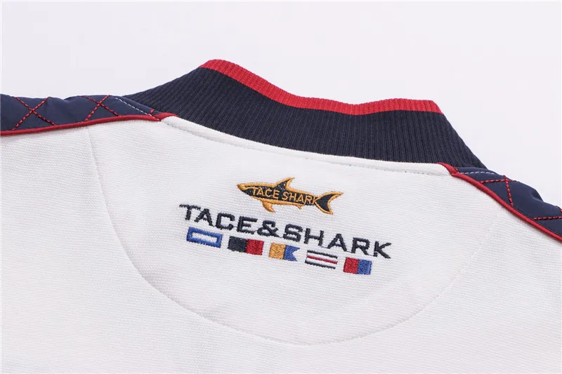 Бренд Tace& Shark, мужская куртка с вышивкой, chaqueta hombre, на молнии, модный и Повседневный свитер, пальто, doudoune homme, мужская куртка