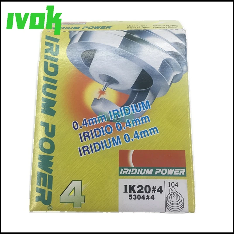 4 шт./лот IK20-5304 иридиевая Свеча зажигания для Toyota Honda Nissan Volkswagen VW Audi Volvo Mitsubishi Peugeot