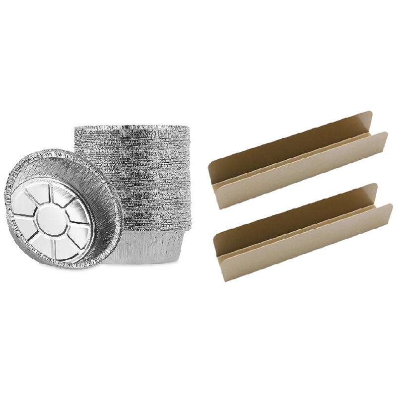 

2 упаковки, U-образная форма для печенья с клюквой, 10 дюймов, С одноразовым утолщенным ланч-боксом, Оловянная бумажная чаша