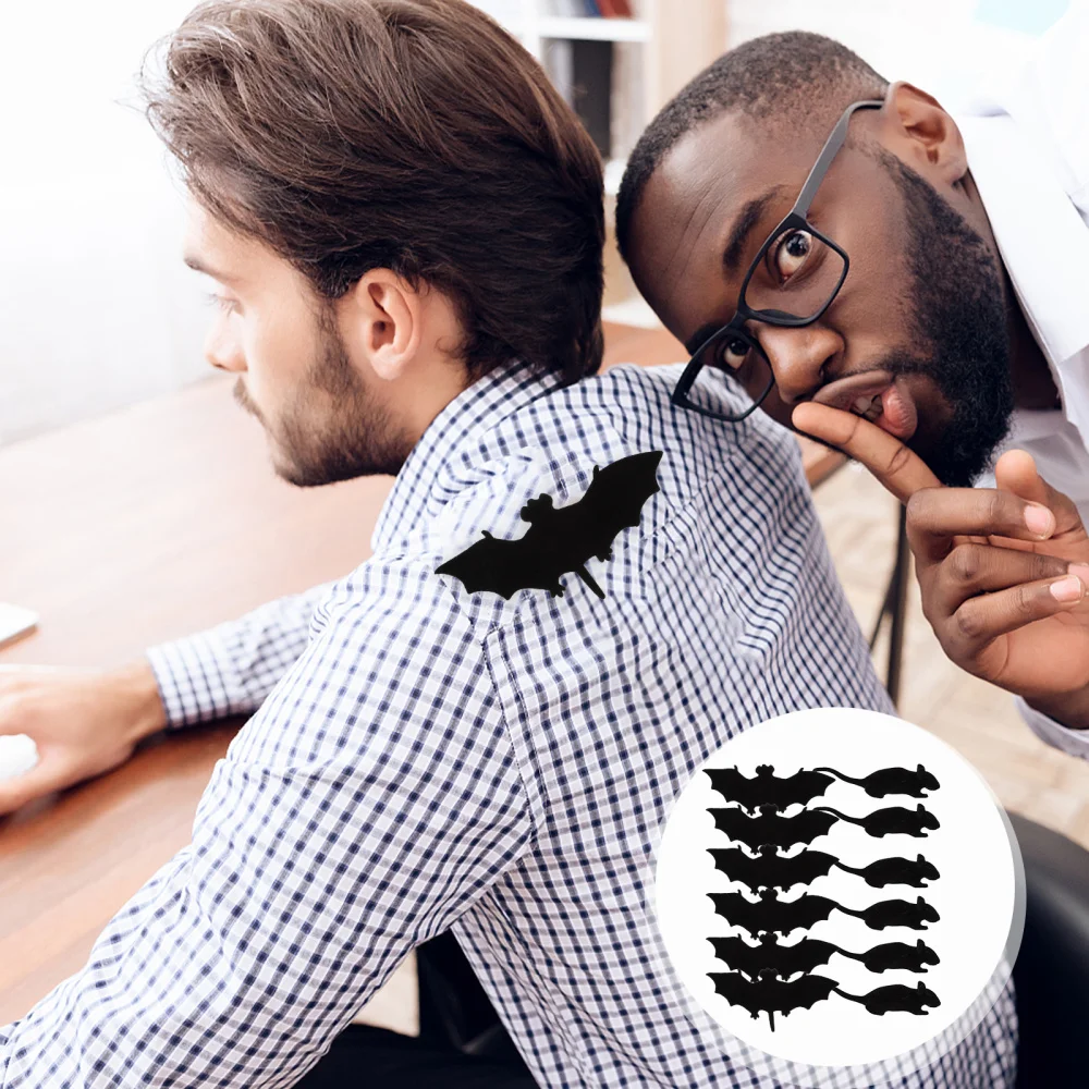 

12Pcs Toys Imitation Bat Playthings Party Playthings (Black)