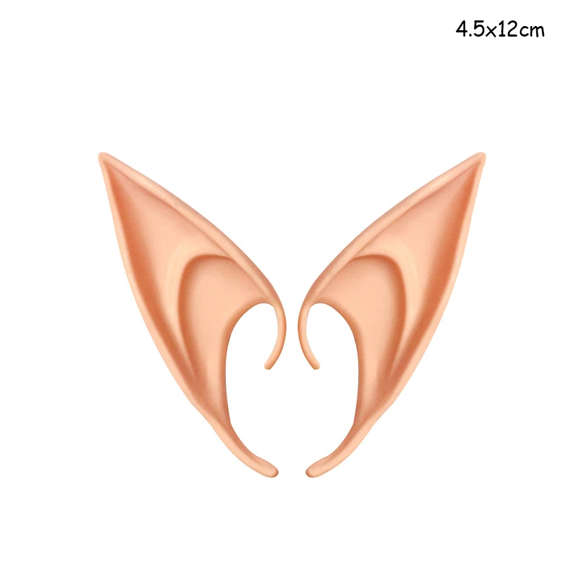 1pair 12cm elf ears Cyuan рождественские украшения для домашнего декора новогодние очки повязка на голову фоторамка реквизит для детей рождественские подарки реквизит для фотосессии Navidad - Цвет: 1pair 12cm elf ears