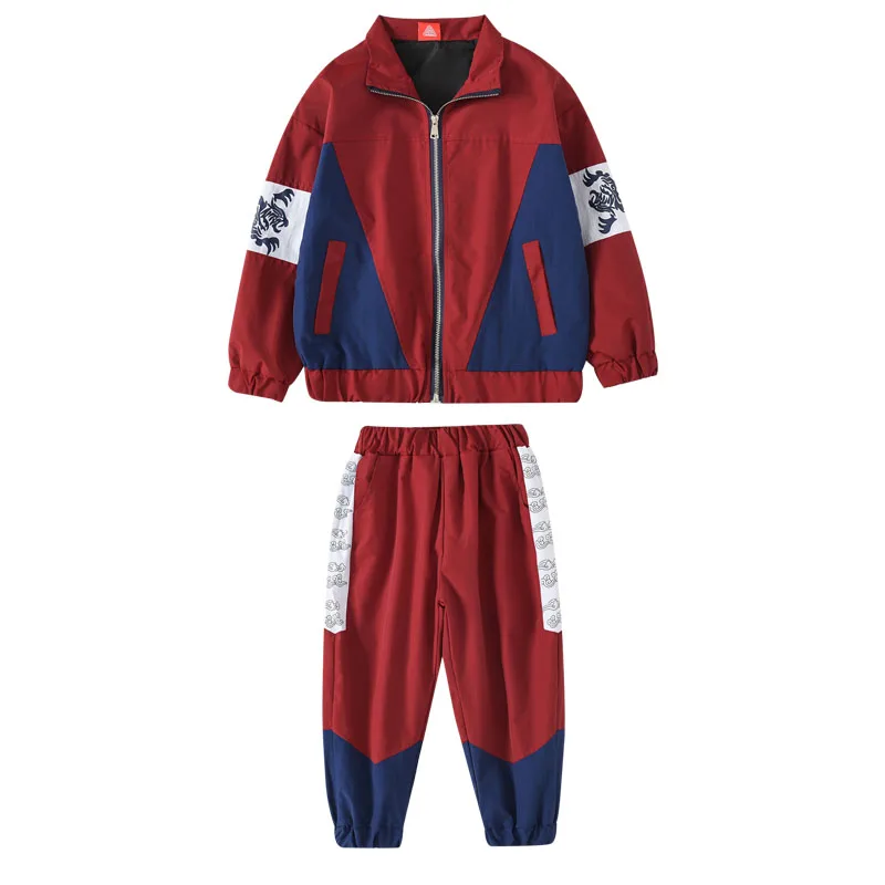 

2020 Jazz Dance Costumes For Kids Jacket Hip Hop Suit Boys And Girls Street Dance Clothes Children'S Day Catwalk Show Outfit