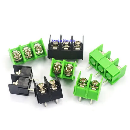 

100pcs KF7.62 Barrier Terminal Block 300V/20A 2P/3P/4P 7.62mm Stitchable PCB Terminal Connector Straight-Pin Terminal Blocks