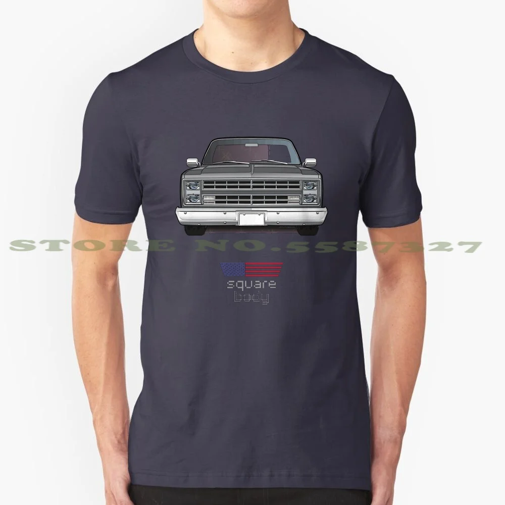 

Темно-серая квадратная футболка с крутым дизайном, модная футболка 85 86 87 1985 1986 Sierra Scottsdale, квадратный Пикап для грузовика