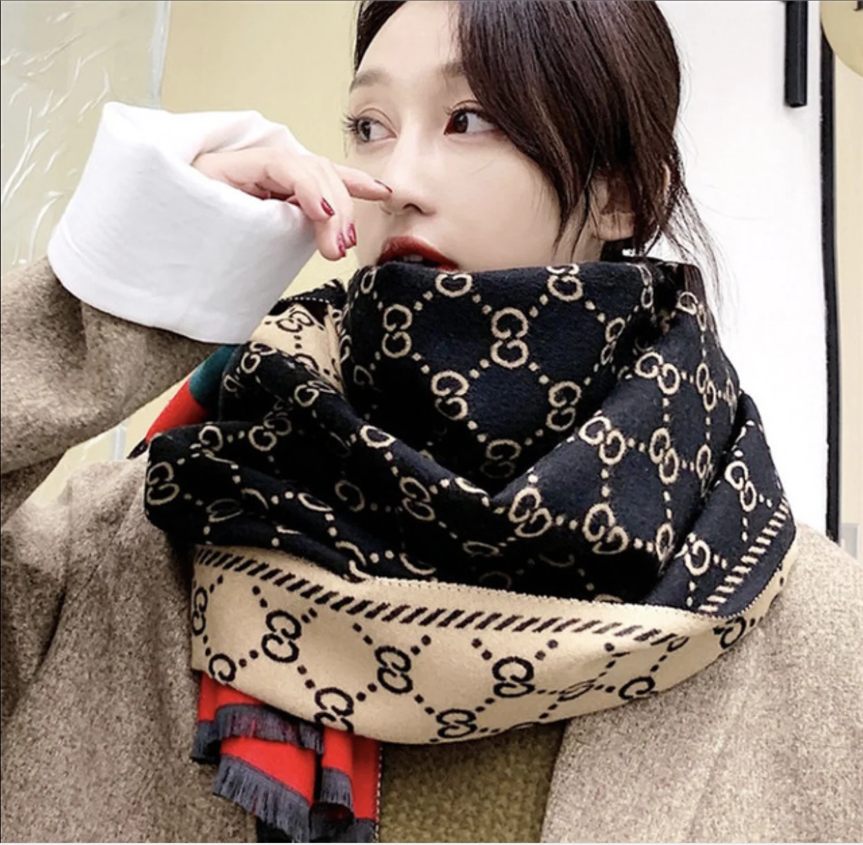 

scarf for women in autumn and winter scarf New Korean versatile warm cashmere