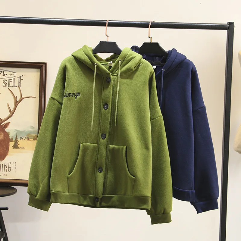 Повседневные толстовки размера плюс Осень-зима 2019 модная одежда свободного кроя