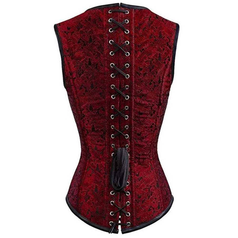 Корсет женский со стальными косточками Приталенный корсет в стиле стимпанк