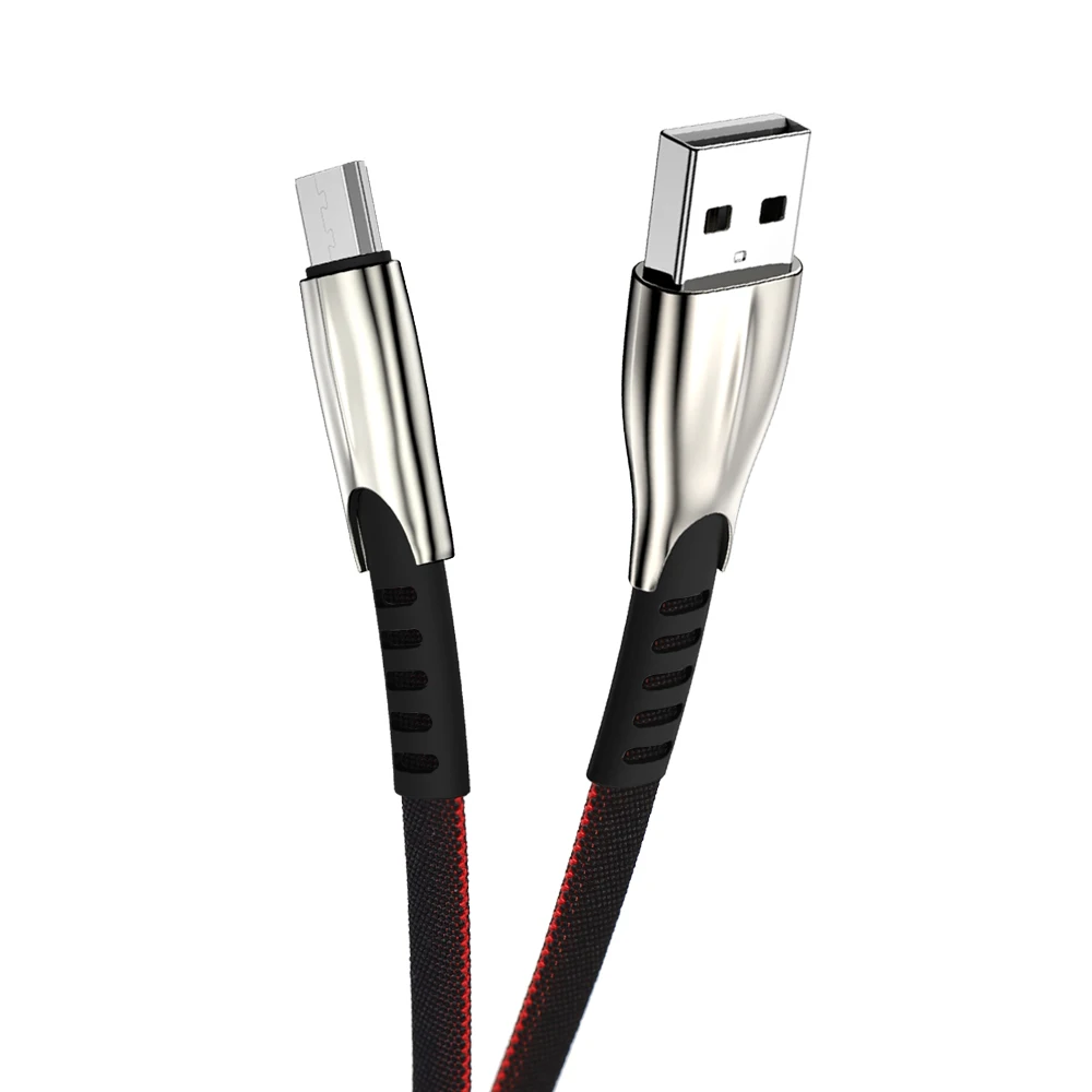 Черный Micro USB кабель 3A Быстрый кабель синхронизации данных и зарядки для samsung huawei Xiaomi Redmi 4 Andriod Microusb шнур для мобильного телефона длиной 2 м 3 м - Цвет: Черный