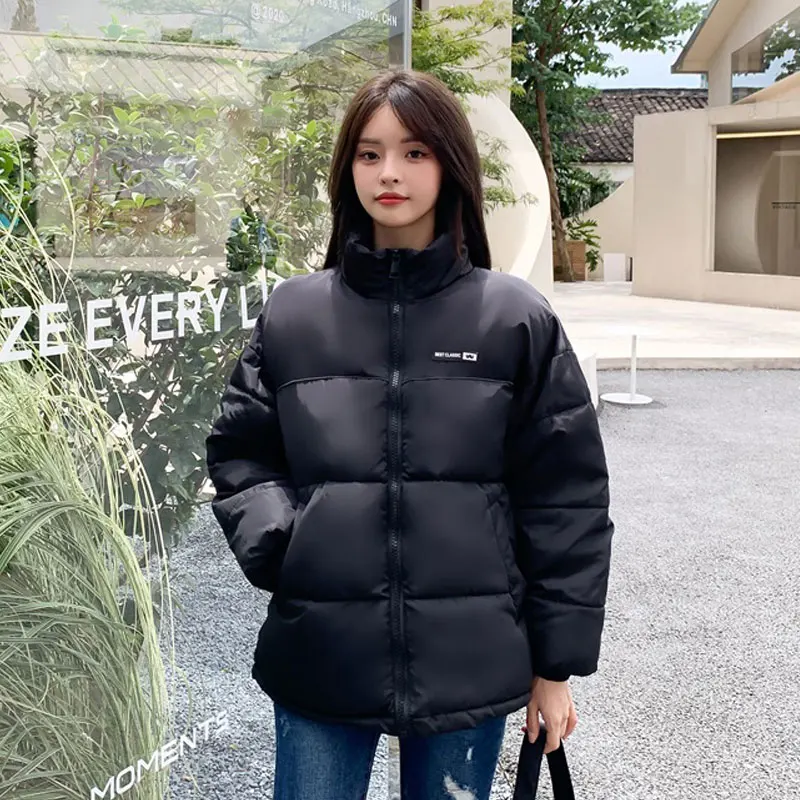 

parkas women fashion 2021 korean style autumn spring puffer luxury winter long 's kawaii oversize jacket down coat