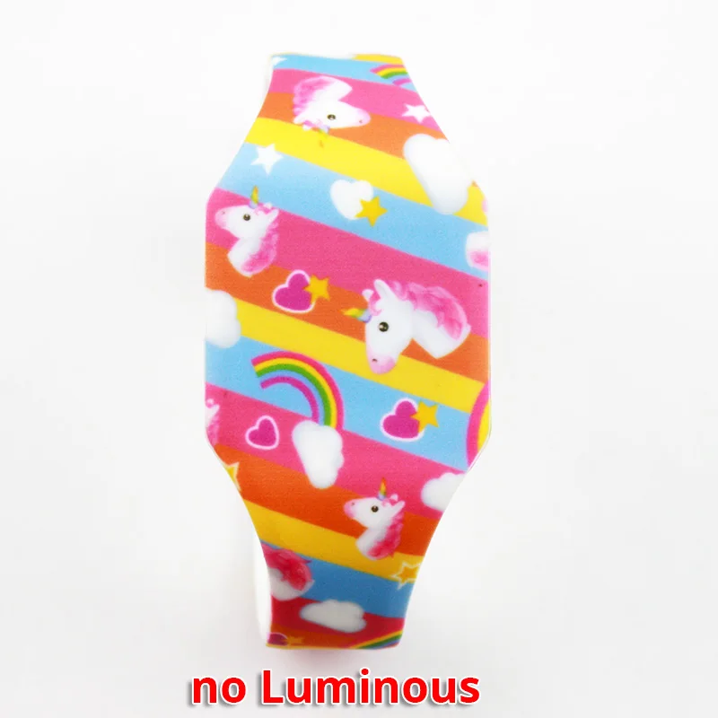 DJS no Luminous Светящиеся Мстители Капитан детские часы для мальчиков принцесса Эльза светодиодный детские часы для девочек Montre Enfant Reloj Infantil Relogio - Цвет: DJS no Luminous