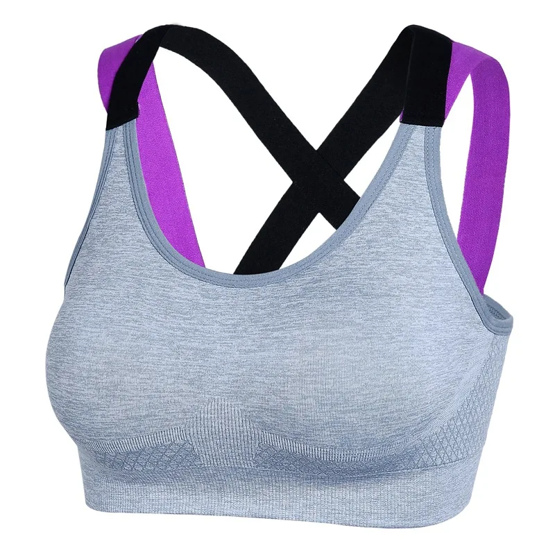 

Push Up Sports Bra For Women Cross Straps Wireless Padded Comfy Gym Yoga Underwear Active Wear Workout Running Fitness Top H03