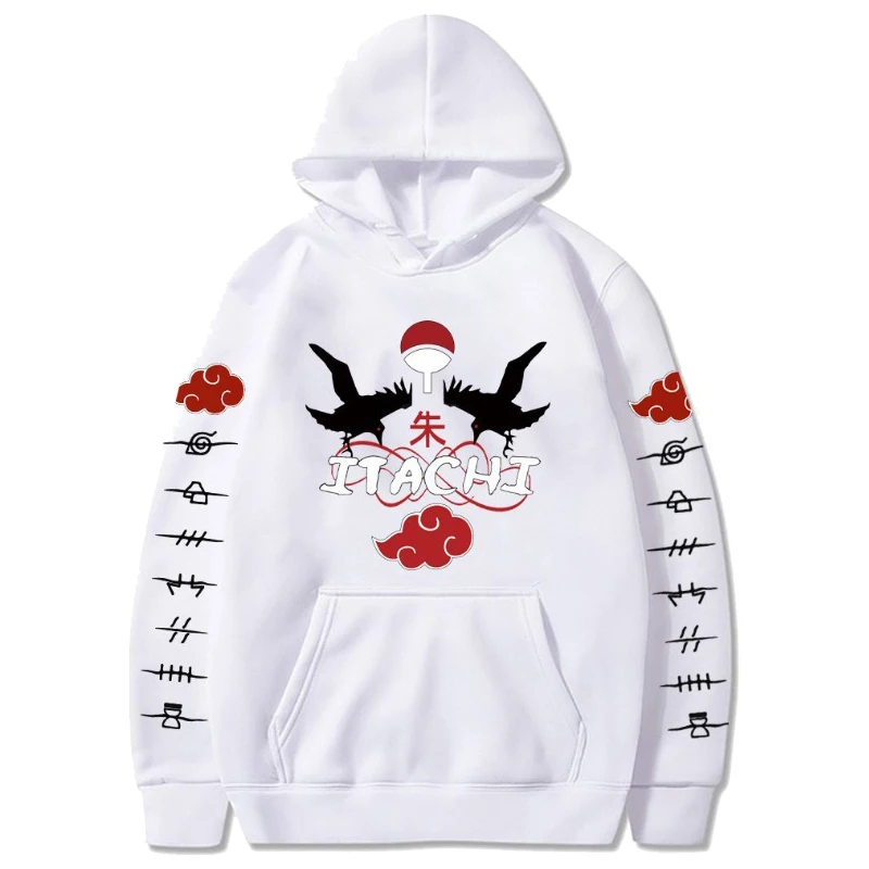 

Hot Fashion Hoodies Japanese Anime Streetwear Itachi Hooded Pullover Men Casual Hip-hop Hoodie Pullover Unisex Anime streetwear