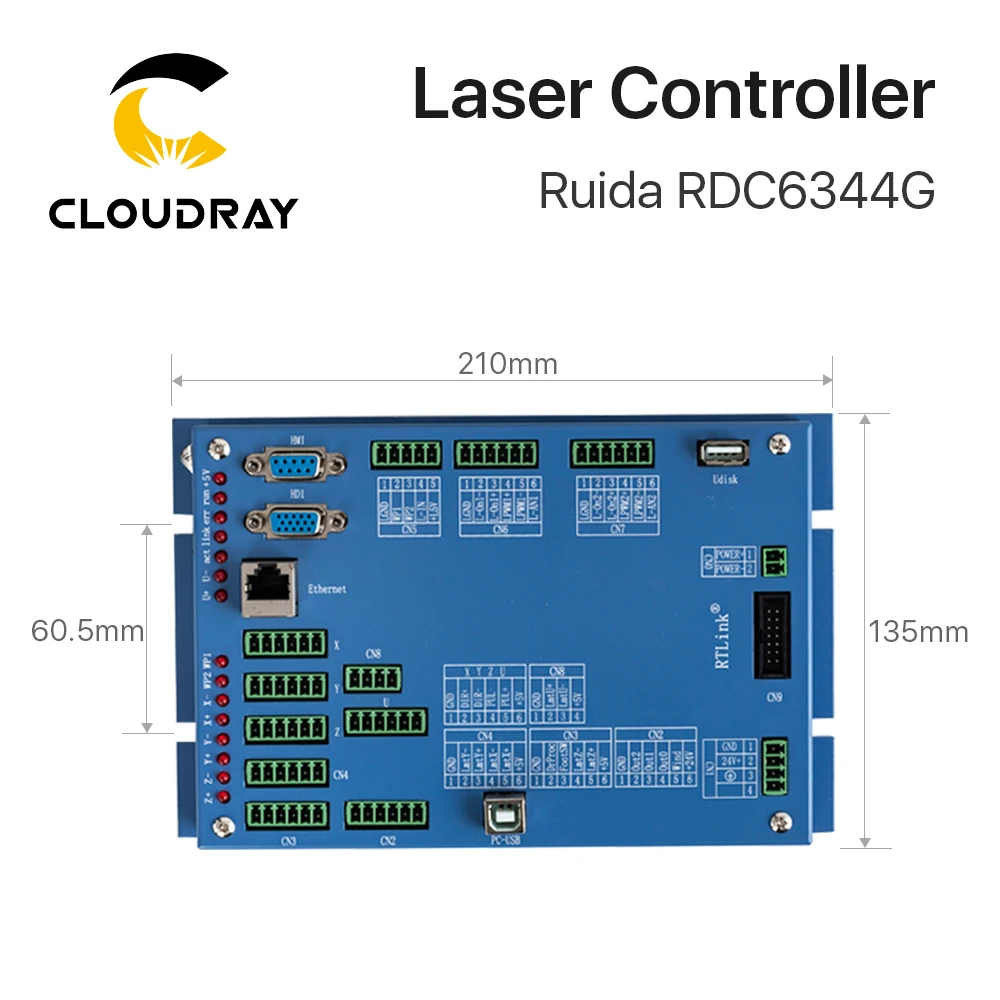 Cloudray Ruida RD RDC6344G 7 &quotсенсорный экран Панель Co2 лазерный DSP контроллер для Лазерная