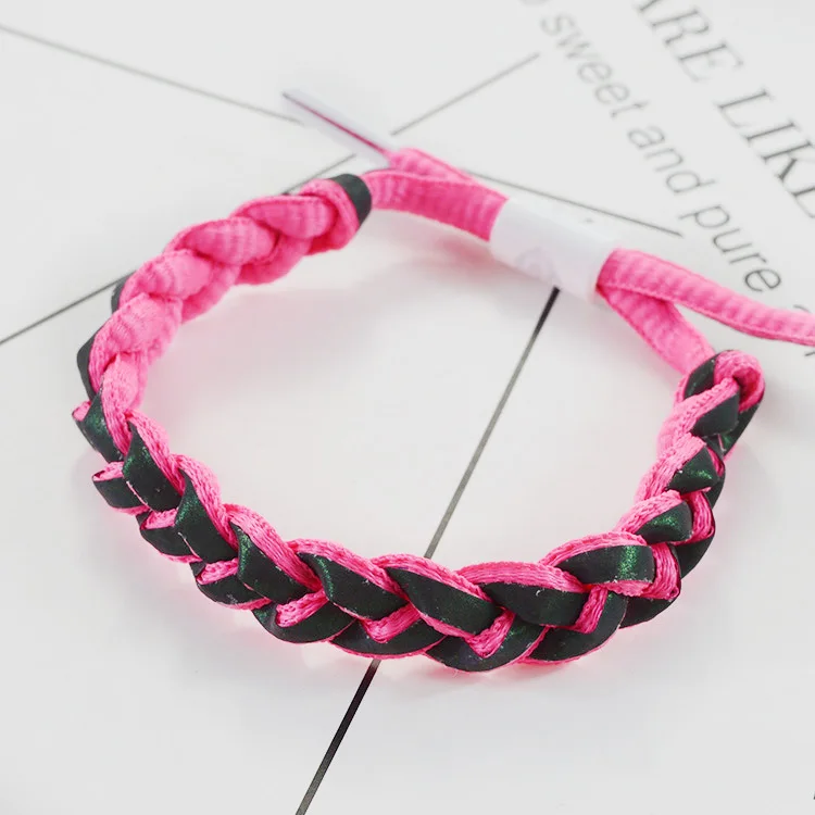 Светящийся цветной голографический светоотражающий браслет со звездным небом