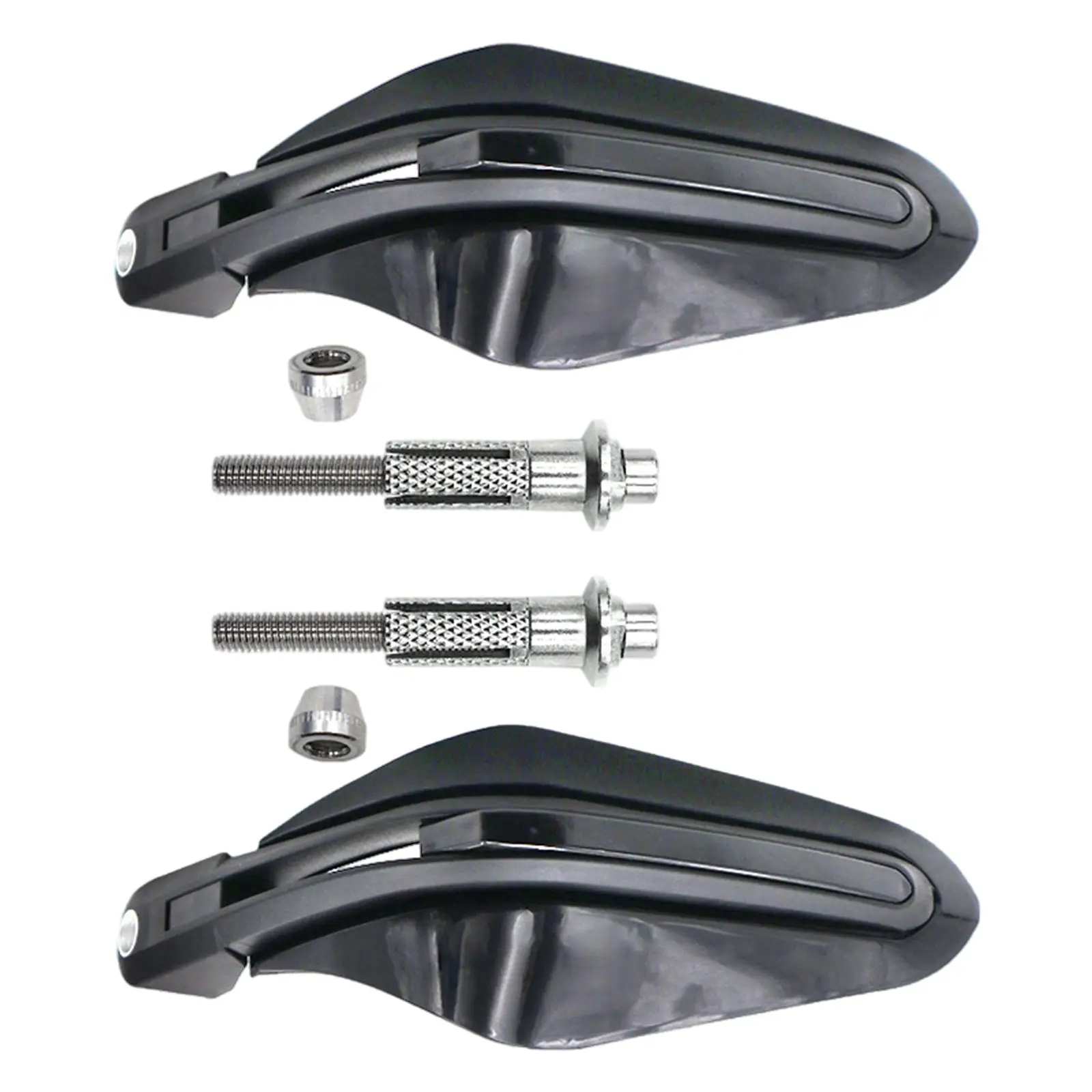 

2Pcs Motorcycle Handguards Hand Guards for 7/8" 22mm Dirt Bike Motocross Off Road ATV Handlebar Hand Protector Shield Black