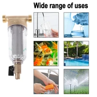 6 points water filter front purifier copper home dust stainless mesh faucet house water filter purifier house supplies